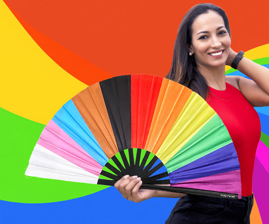 Drag Fan Abanico Arcoiris