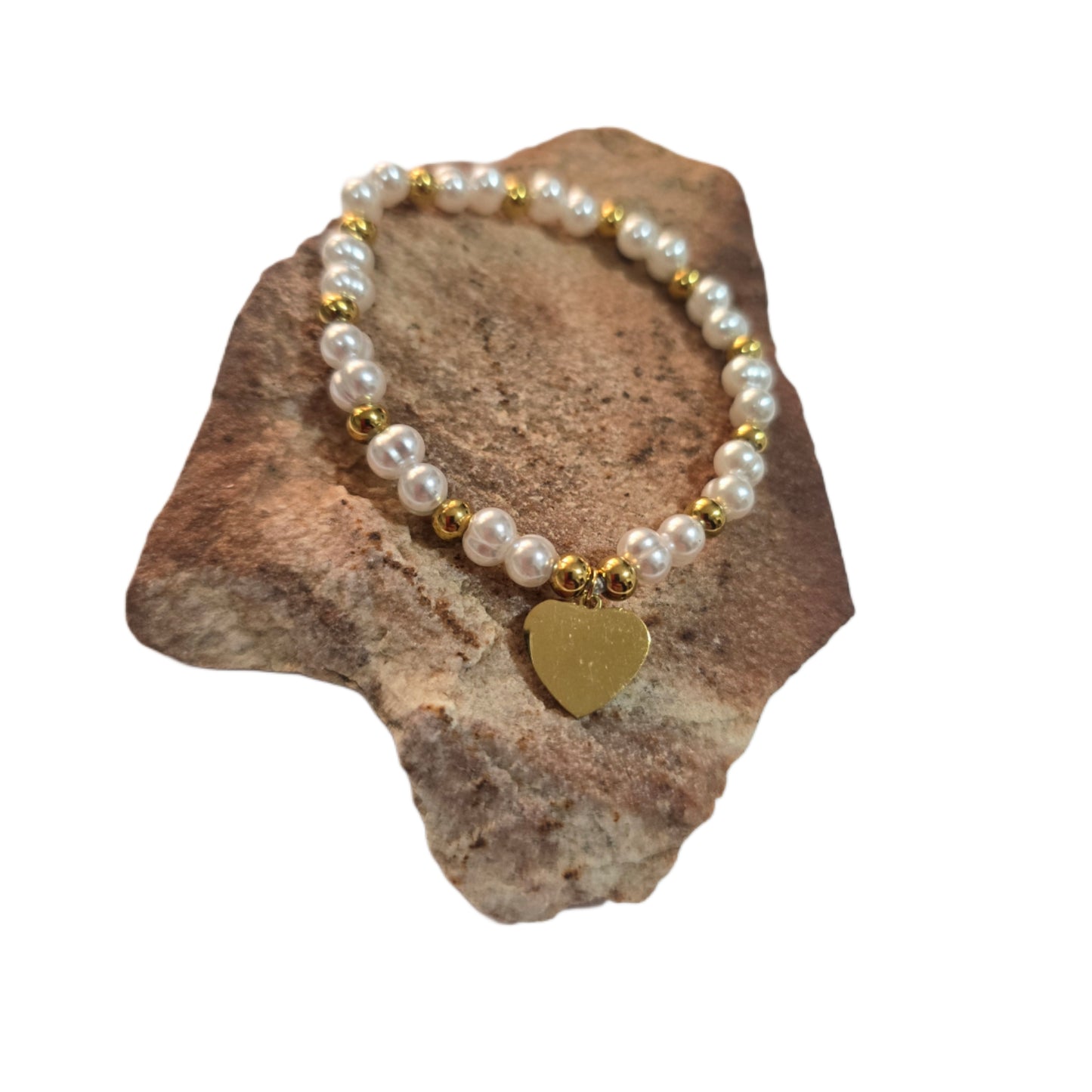 Pulsera Acero Elástica Corazon