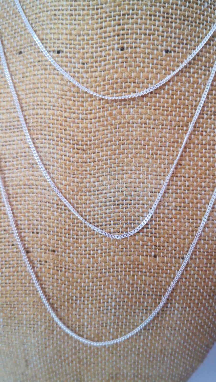 Cadena lisa Plata