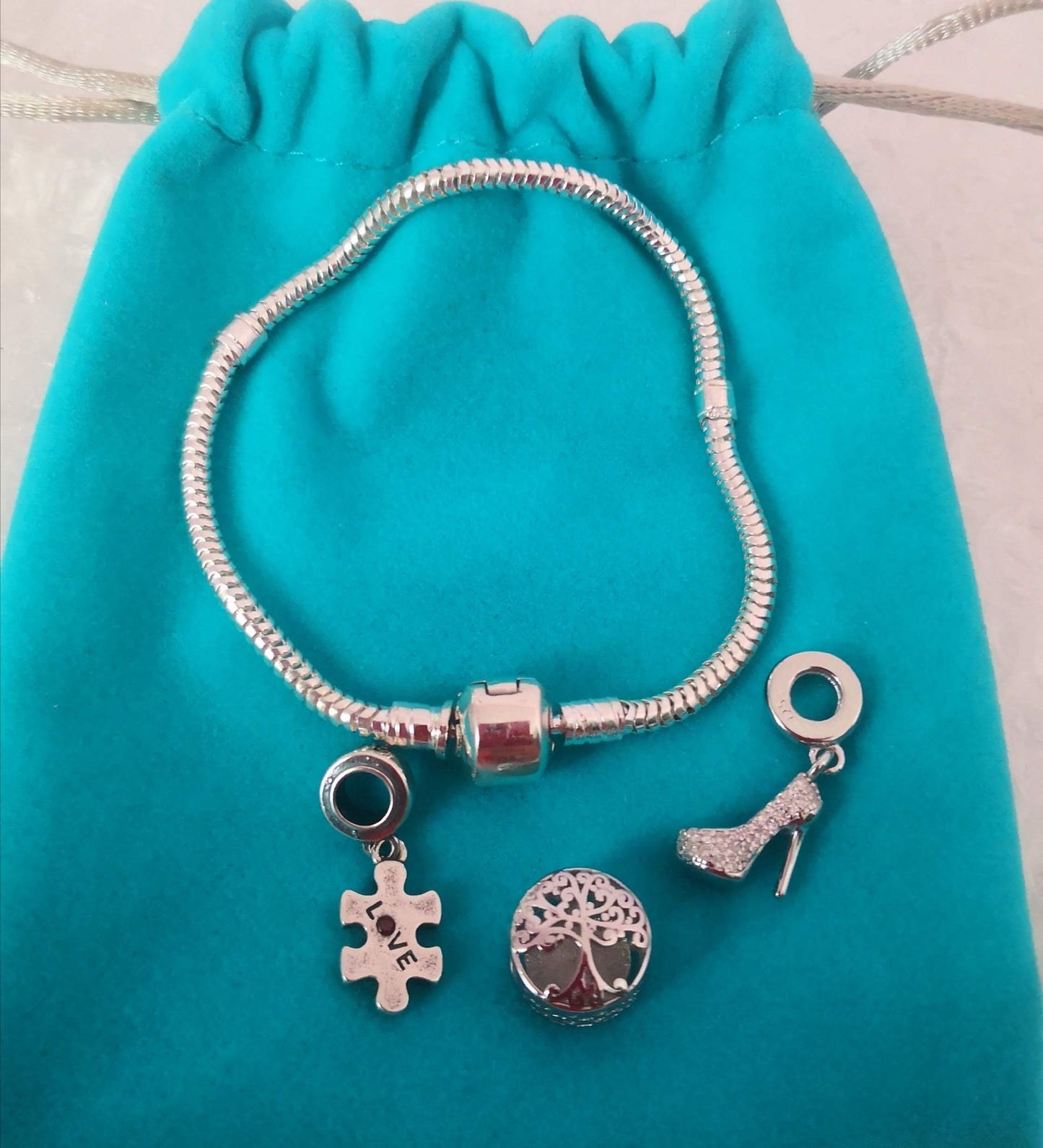 Pulsera de plata Basic Semirigida
