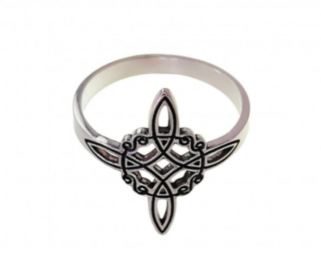Anillo de plata Nudo de Bruja
