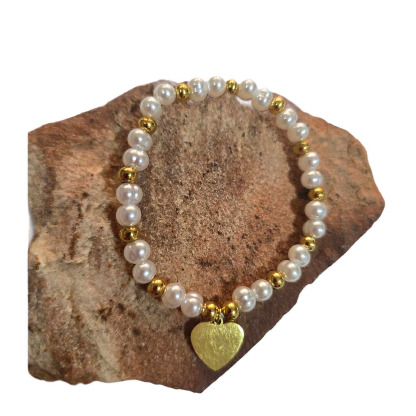 Pulsera Acero Elástica Corazon