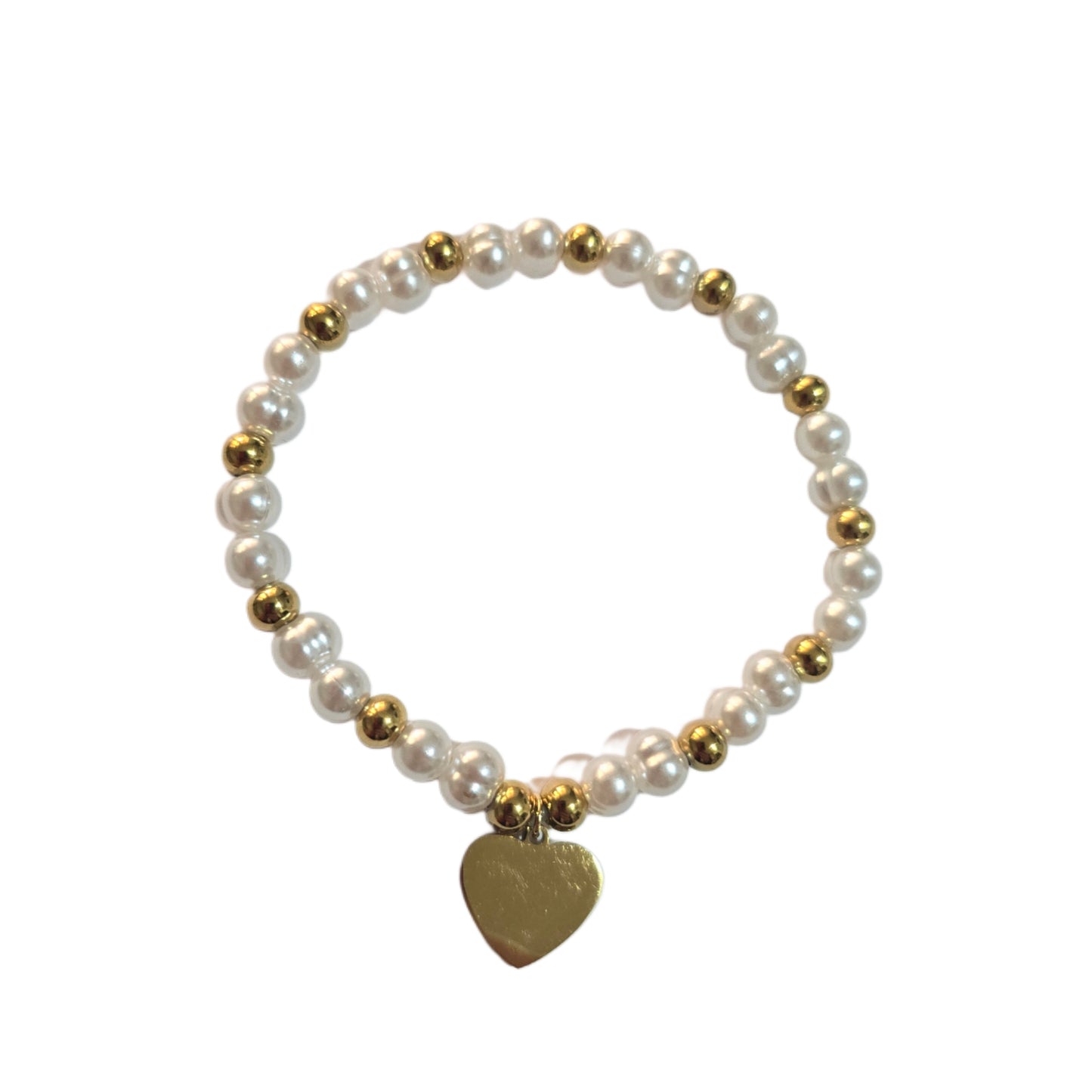 Pulsera Acero Elástica Corazon