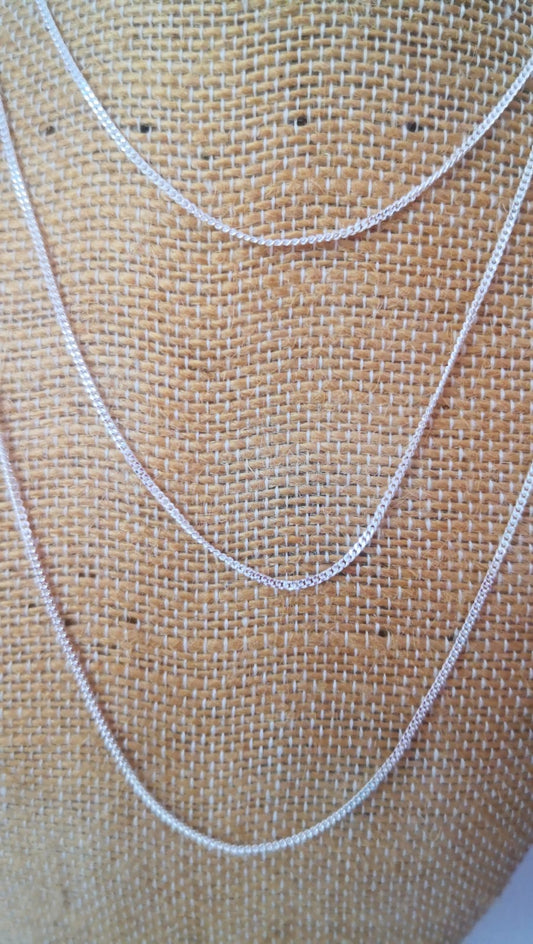Cadena lisa Plata