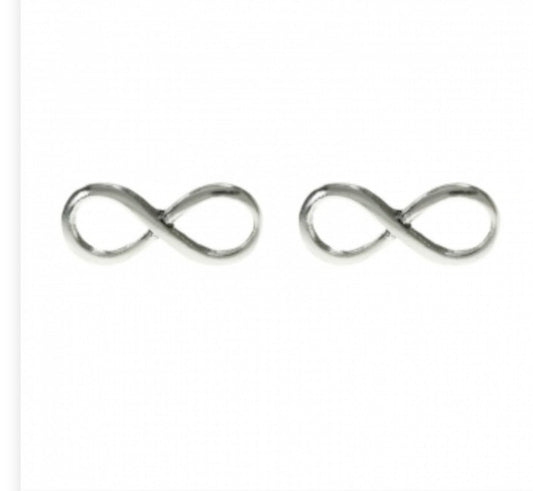 Pendientes plata Infinito